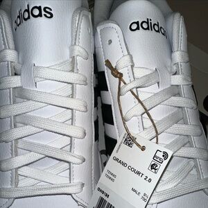 Size 10 Men’s - adidas Grand Court 2.0 White Black